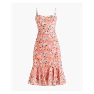 NWT J.Crew 4 Liberty Josephine Dress Mermaid Coral